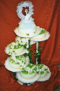 Hochzeitstorte - mehrstöckig